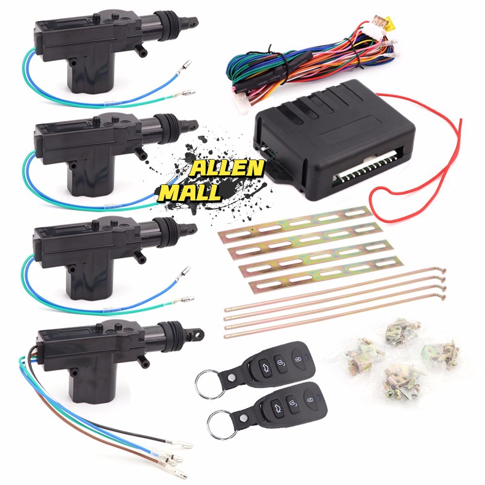 Universal Car Door Lock Keyless Entry System Remote Central Control Locking Kit with Trunk