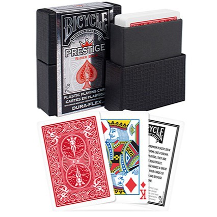 Bicycle Prestige plastic playing cards (Red) by USPCC (baraha ...