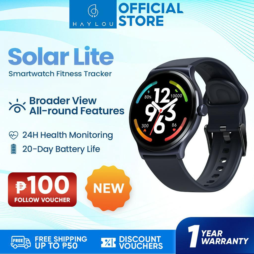 Haylou Solar Lite Smartwatch Fitness Tracker 100 Workout Modes 20 Days ...