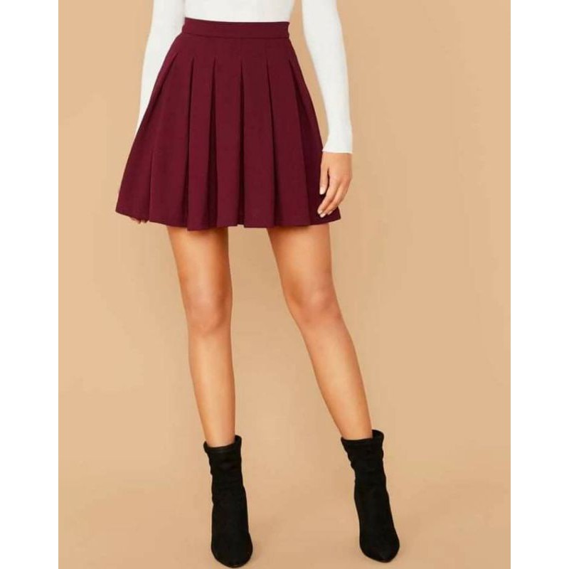 Maroon 2024 tennis skirt