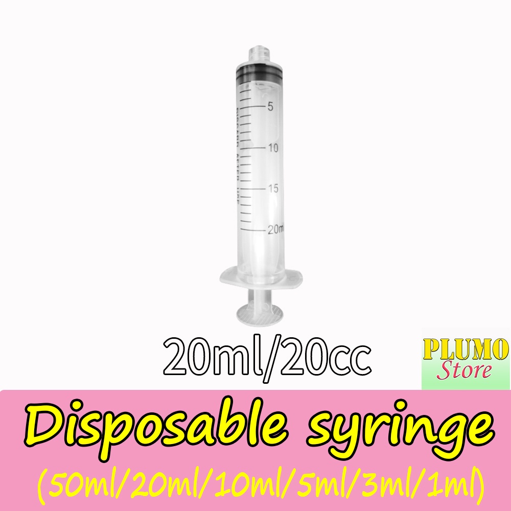 Disposable Syringe (1ml/3ml/5ml/10ml/20ml/50ml)per Piece | Shopee ...