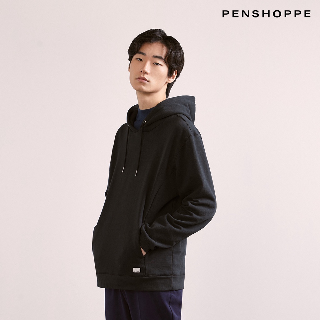 Penshoppe Dress Code Relaxed Fit Pullover Hoodie For Men | Shopee ...