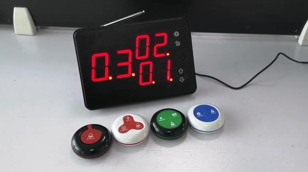 Wireless Waiter System Restaurant Pager Voice Broadcast Host 10 Call ...