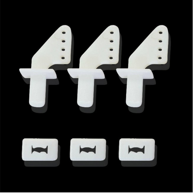 10PCS RC Airplane Nylon Control Horn With Clevis And Adjustable Pushrod Connector 4 thumbnail image