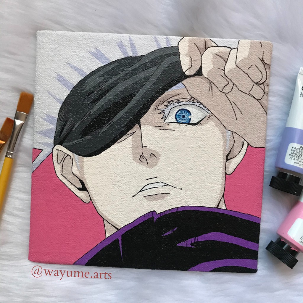 Gojo Satoru (Jujutsu Kaisen) - Painting on Canvas | Shopee Philippines