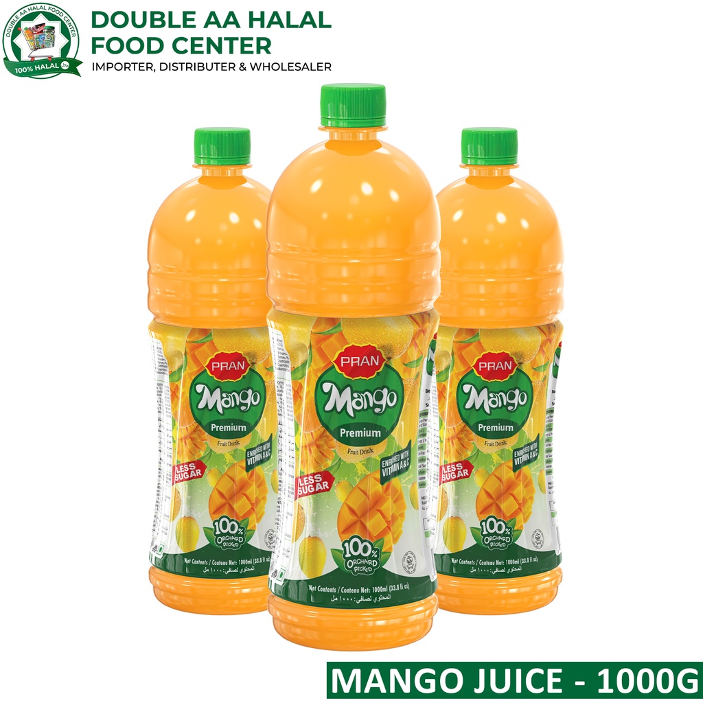 Pran - Premium Mango Juice | 1000g | Fresh Mango Juice 1 Litre | Shopee ...