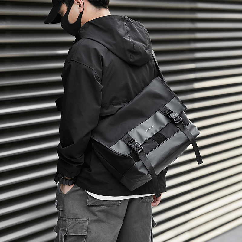 Werocker Double Messenger Bag 0313 (Black) Shopee Philippines