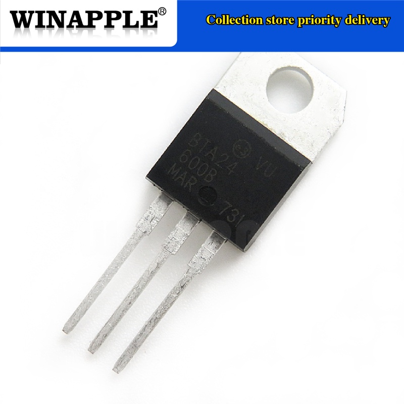 10pcs/lot BTA24-600B BTA24-600 BTA24 Triacs 25 Amp 600 Volt TO-220 new ...