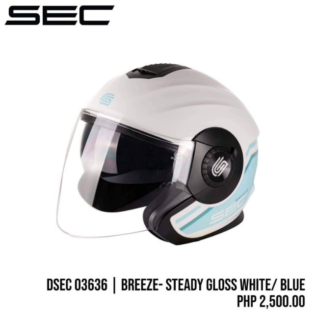 Half face store dual visor helmet