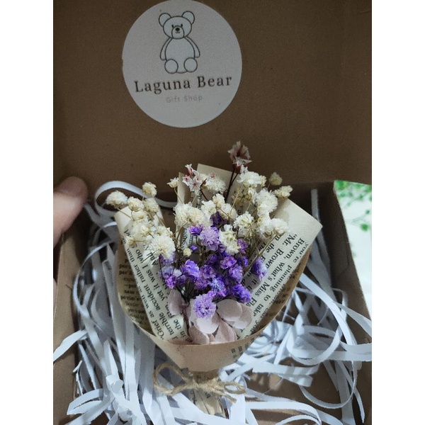 Dried Flower Bouquet with DIY Vintage Inspired Box (Please READ product ...