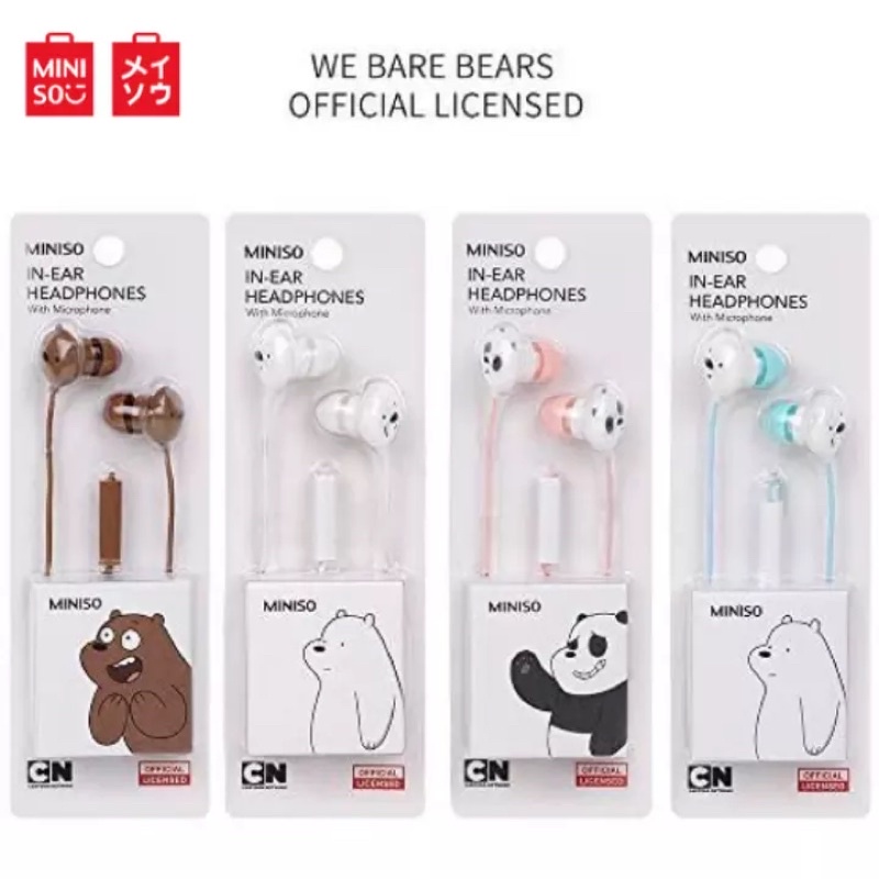 We bare cheap bears miniso earphones