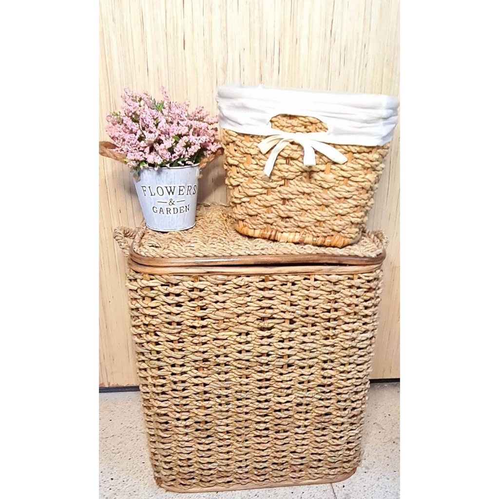 Square Plant Basket Rattan Pot Handmade SMALL | Shopee Philippines