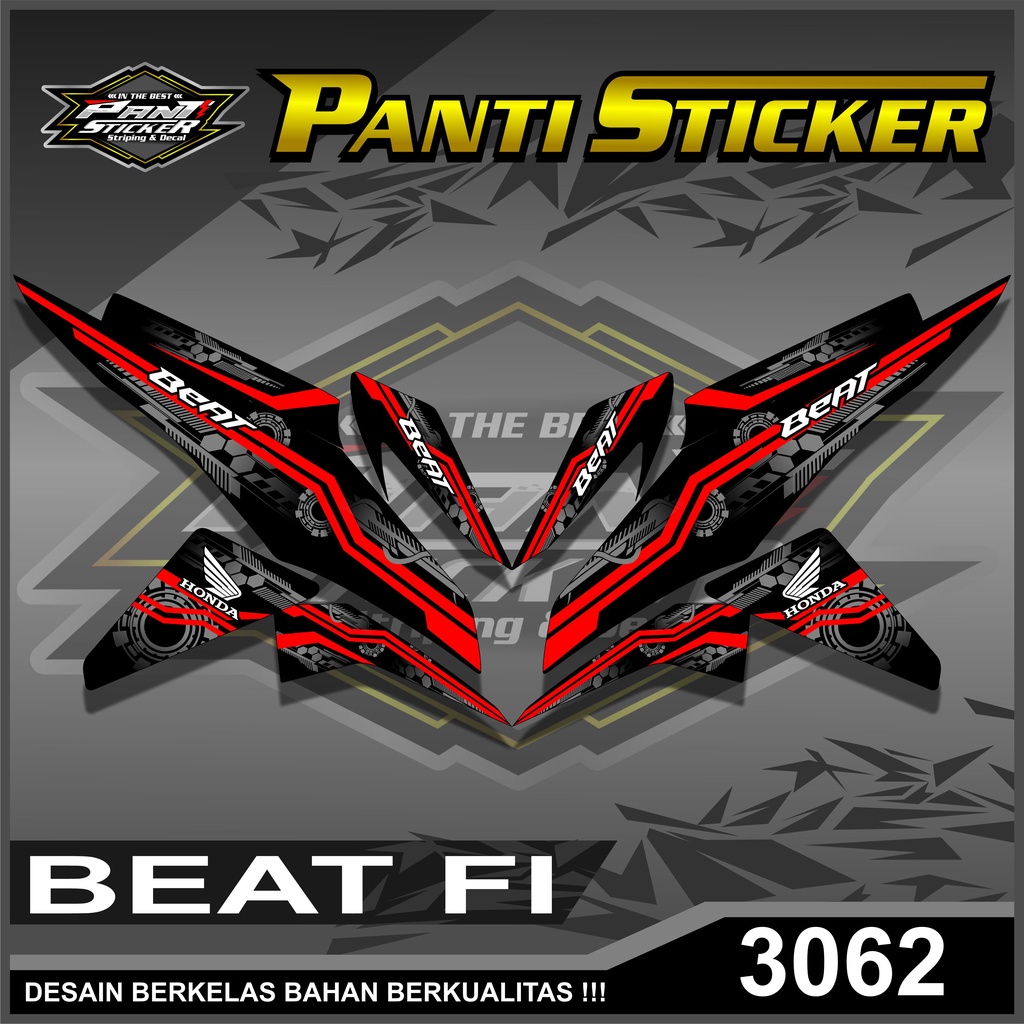 A3062 BEAT FI Striping Sticker 2013-2014-2015 Semifull Variation List ...