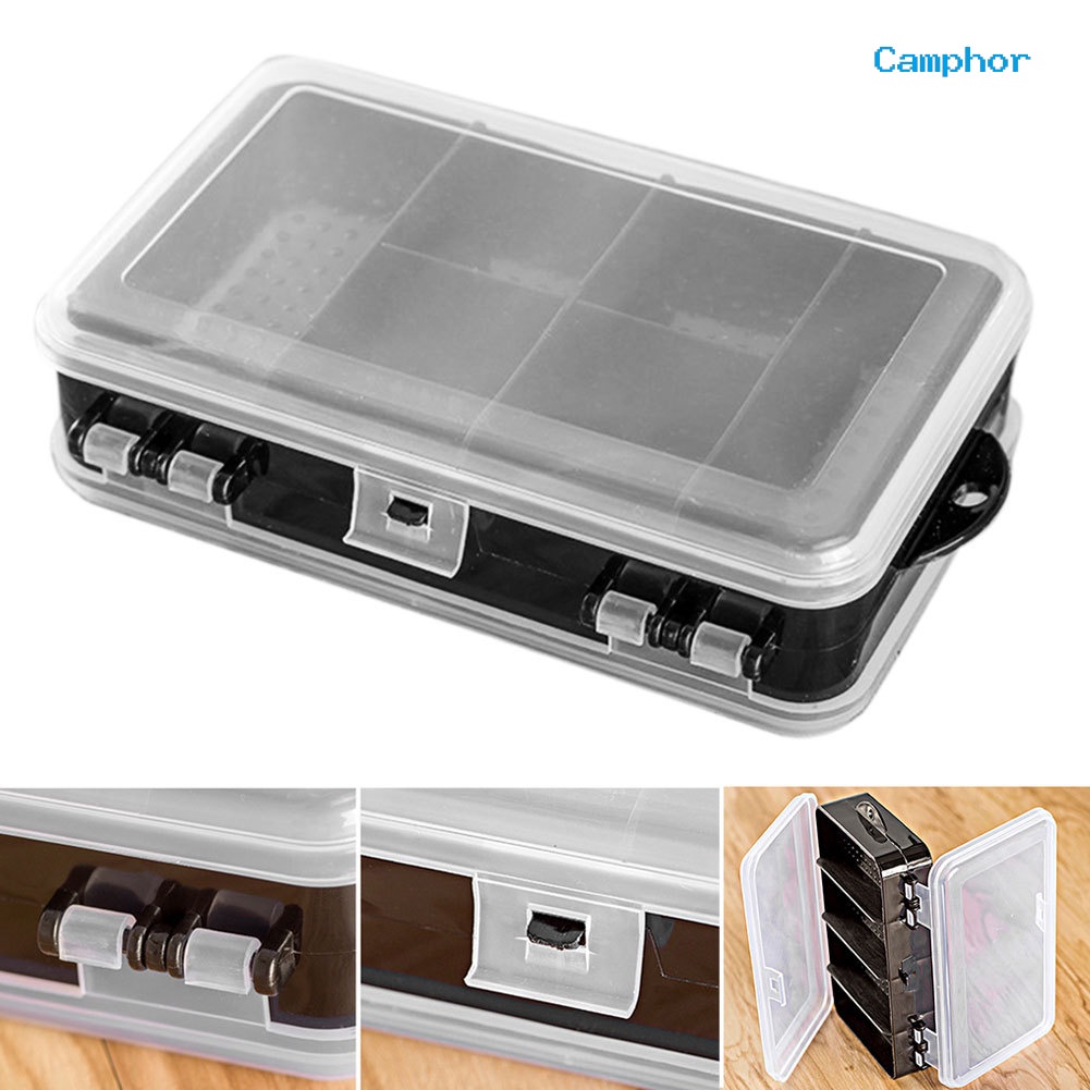 [Cpoo] 10 Grids Transparent Jewelry Tool Storage Box Screw Nut Parts