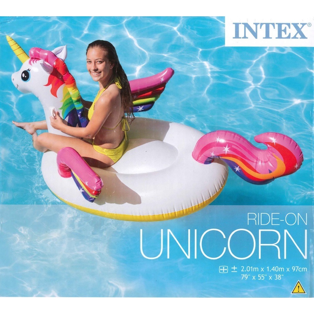 Intex Inflatable Unicorn Raft Large Floating For Swimming Pools There ...