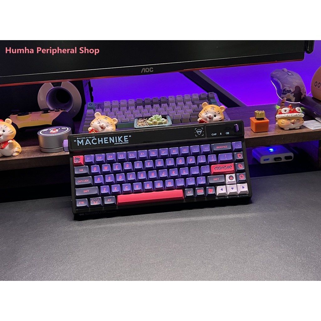 Humha Gengar keycap 142 keys PBT material Dye-Sublimation KCA profile ...