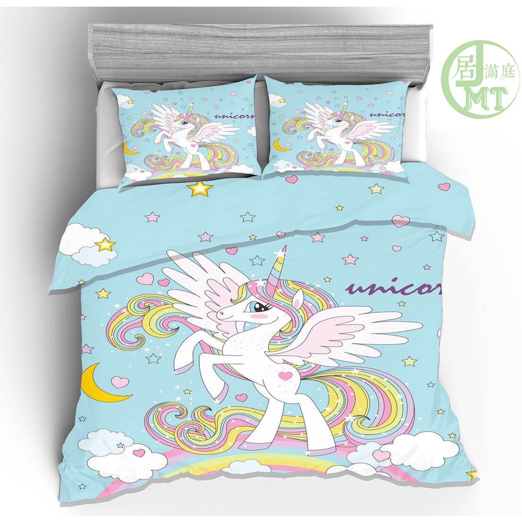 Unicorn Bedding Teal Kids Bedding Kids Unicorn Bedding Set Quilt