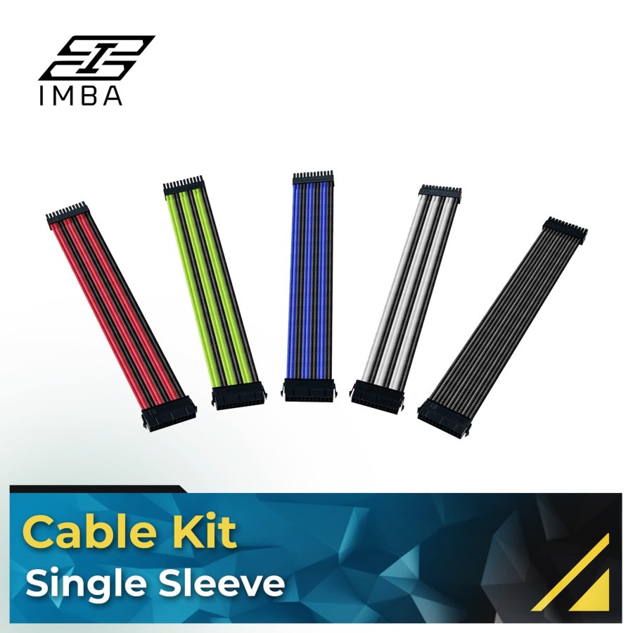 Sleeved EXTENSION CABLE KIT MANAGEMENT [POWER SUPPLY PSU CABLE