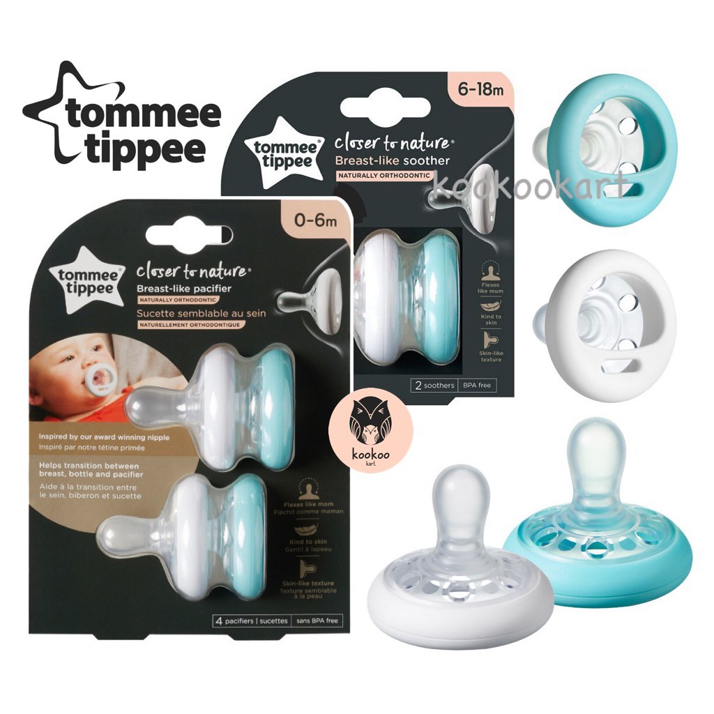 TOMMEE TIPPEE CLOSER TO NATURE BREAST LIKE SUCETTE 6-18M