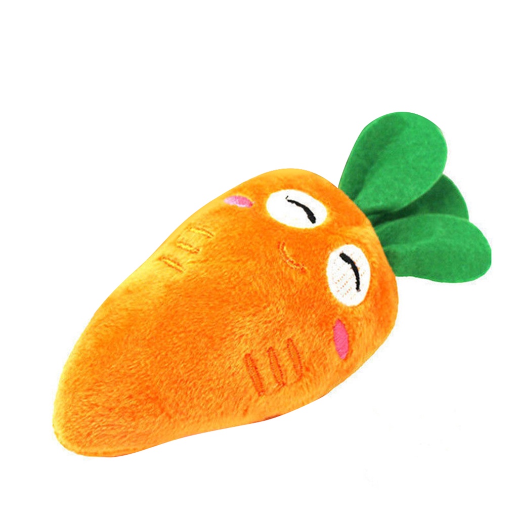 Pet Dog Toys Cute Carrot Soft Plush Chew Squeaky Sound Toy for Puppy Shopee Philippines