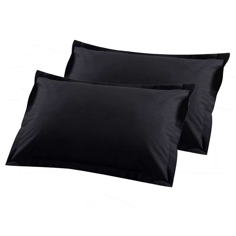 plain color and plain white Pillow Case 2pcs per pack cotton with