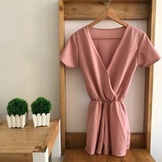 ROMPER SHORTS (pink and red)