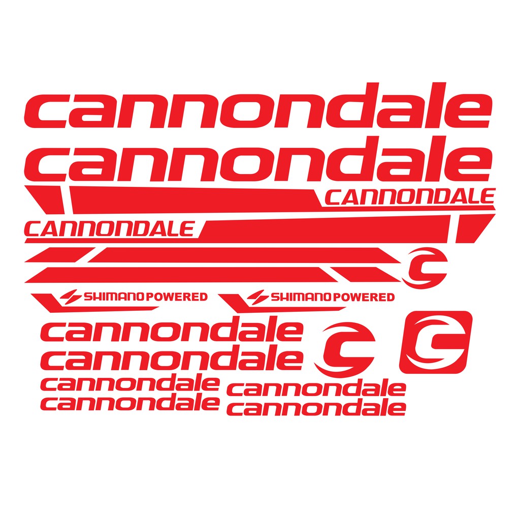 Cannondale best sale bike decals