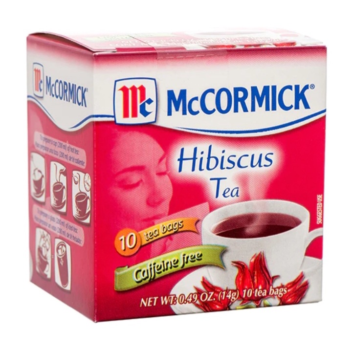 McCORMICK Hibiscus Tea 7 Blossoms Tadin Green tea Ginger tea Spearmint