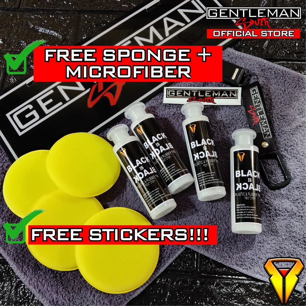 Mga pampadulas ng kotse[COD] Gentleman Black is Black Trim Restorer