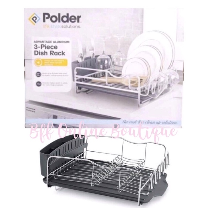 Polder 3 Tier Aluminum Advantage Dish Rack Shopee Philippines