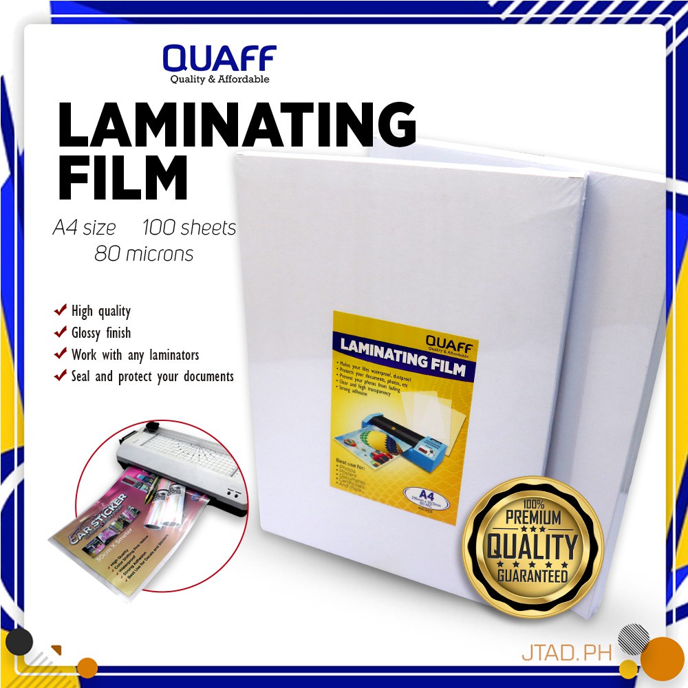 laminator package set A4 Size QUAFF Laminating Film 80micron ...