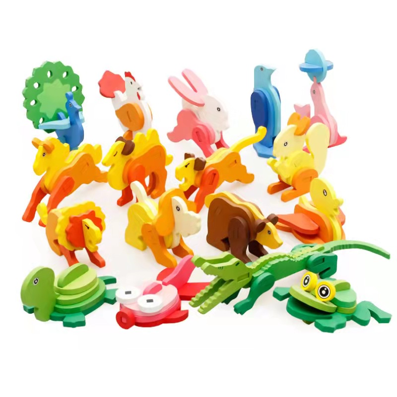 3d Animal DIY Puzzles / Kids Educational Puzzle Toys | Shopee Philippines