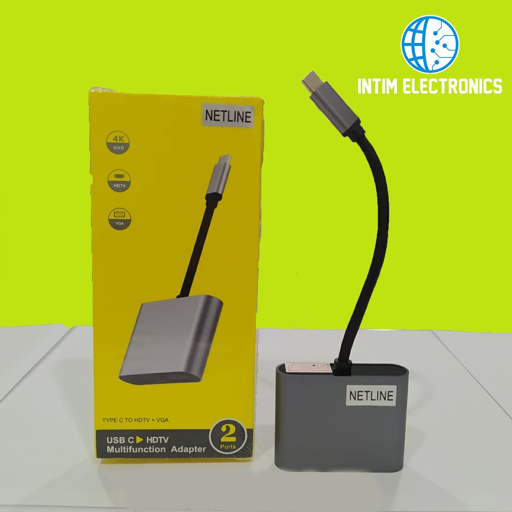 Usb TypeC to HDMI VGA Adapter Netline Cable Shopee Philippines