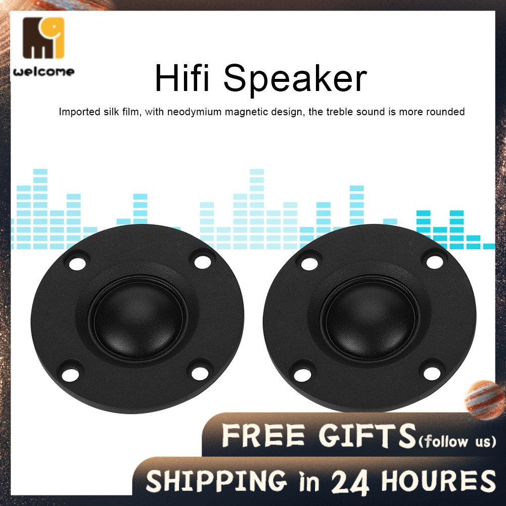 25- 25W B7 Film De Soie Pure Aimant Dôme Tweeter Aigus Haut-parleur