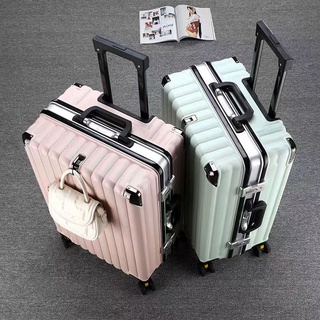 New Style Aluminum Frame Luggage Female Student Trolley Case