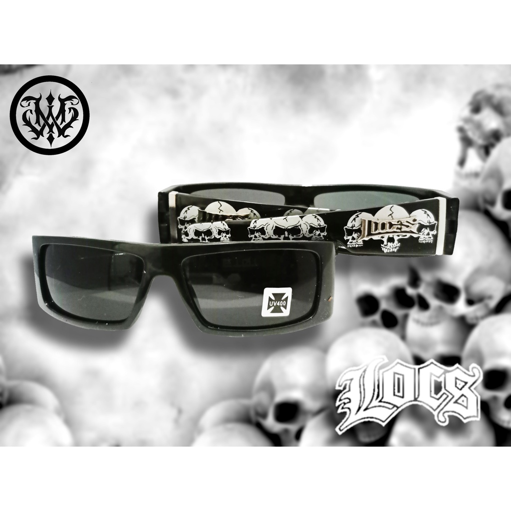 Og Locs Hardcore Sunglasses Chicano Chicana Hiphop Gangsta Shades Black