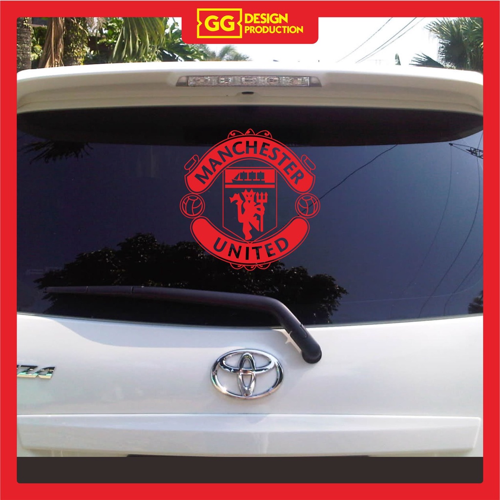 Manchester Ball logo Car Sticker For Rear Car Glass Manchester Ball