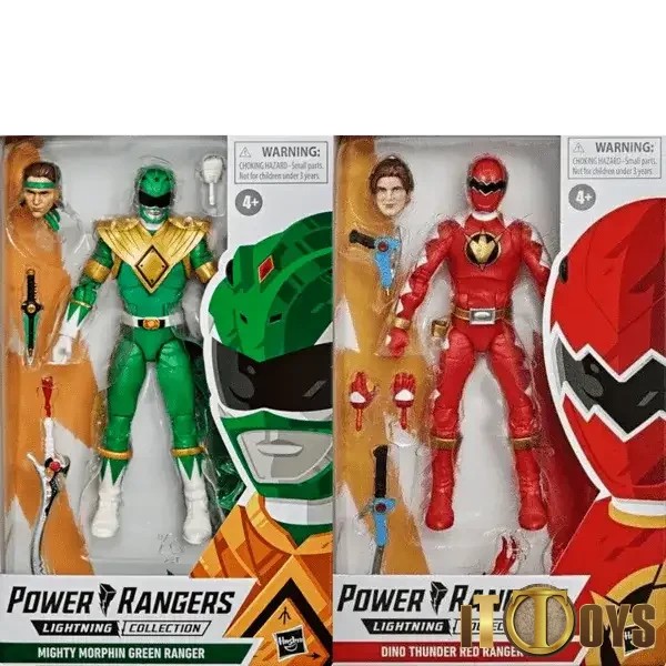 Power Rangers Lighting Collection Green Ranger & Red Ranger | Shopee ...