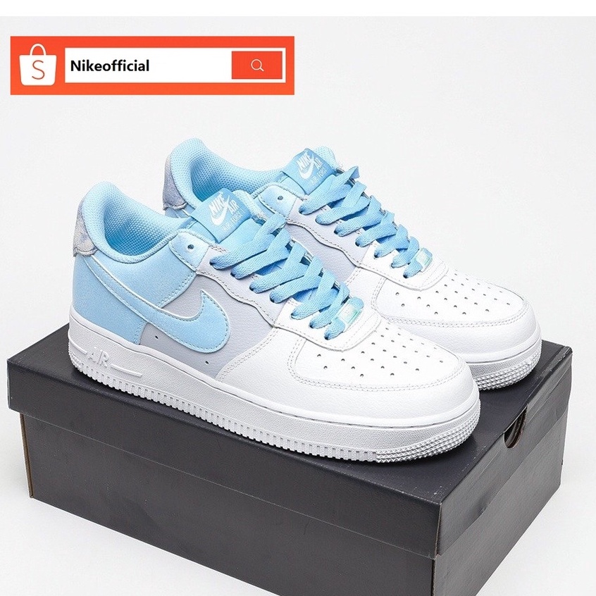 Original Nike Air Force 1 07 LV8 White Powder Blue Sport Running