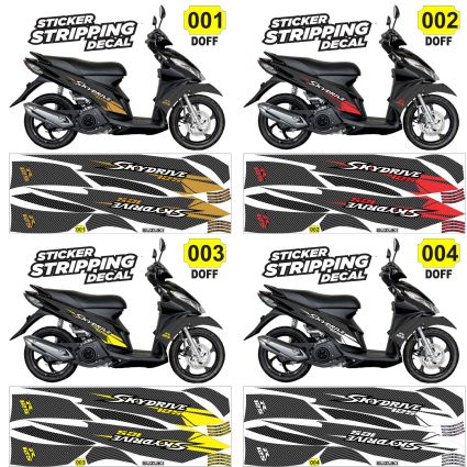 Sticker decal striping suzuki skydrive 125 Variation Of 6d Carbon ...