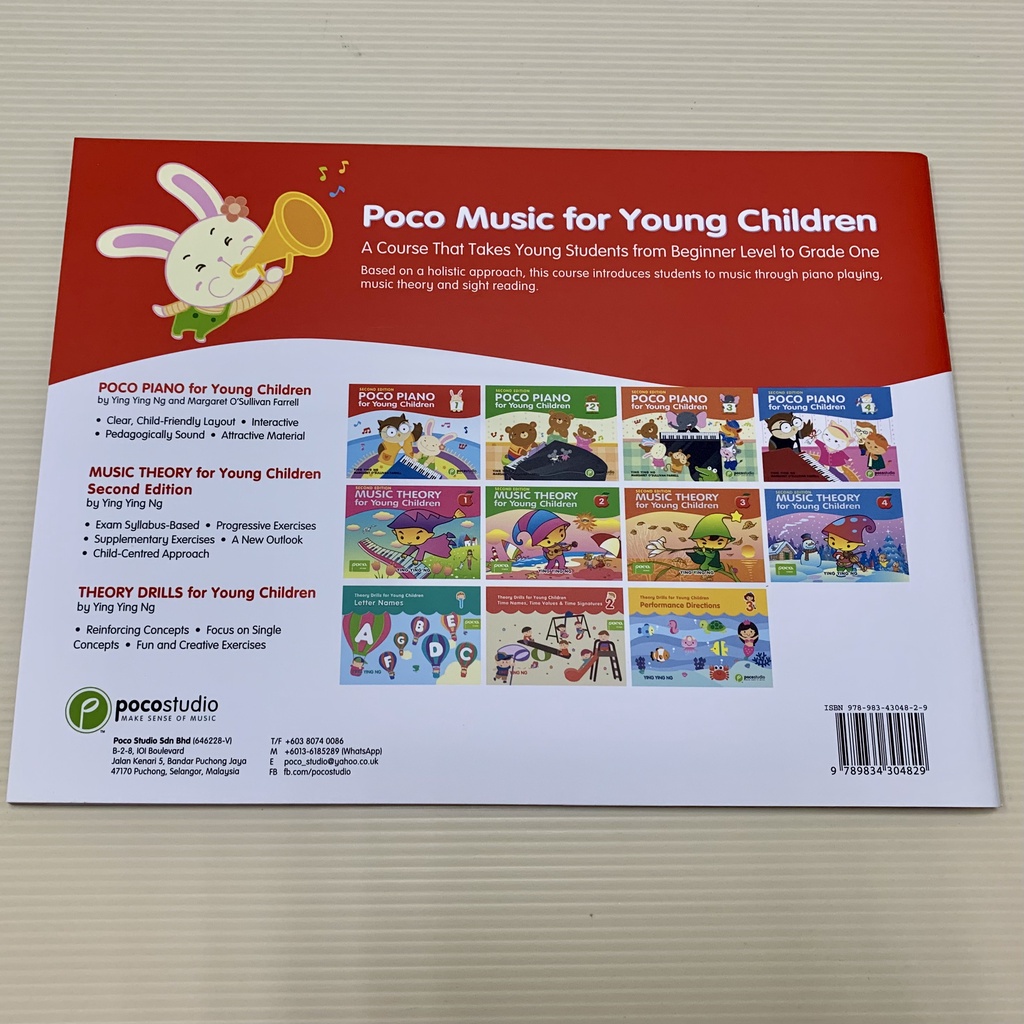 [New] Poco Piano for Young Children Book 1 - 4 by Ying Ying Ng 2nd ...