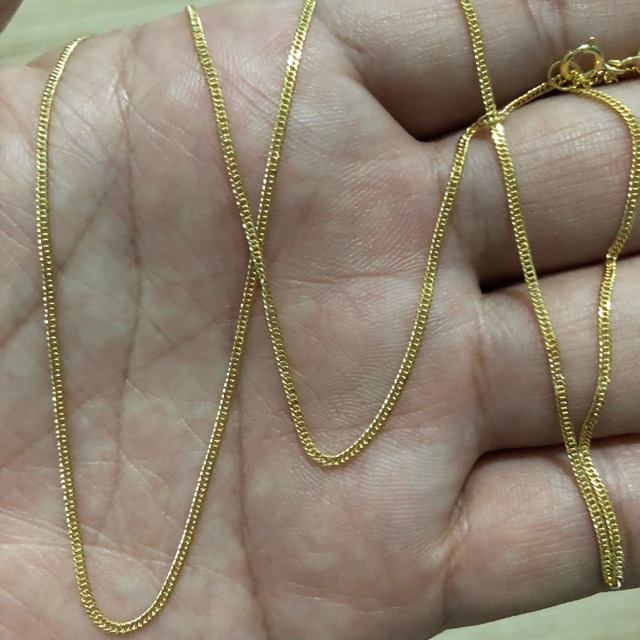 18K Saudi Gold Japan Style Chain | Shopee Philippines