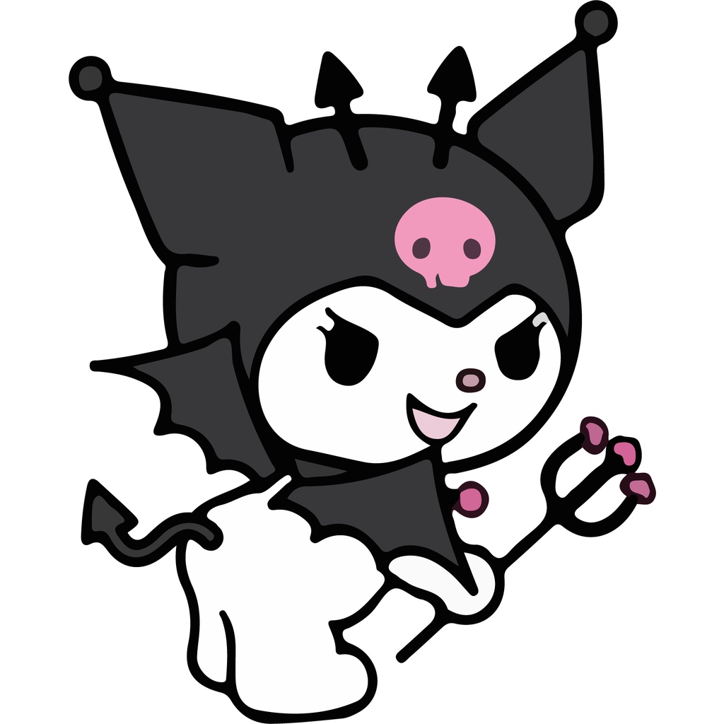 Kuromi Waterproof Peeker Tumbler Sticker Stickers Vinyl Peeking Hello ...