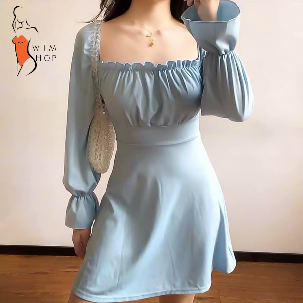 Shopee long 2025 sleeve dress