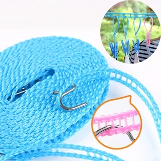 Portable Windproof Clothesline Non-slip Washing Clothes Line Rope