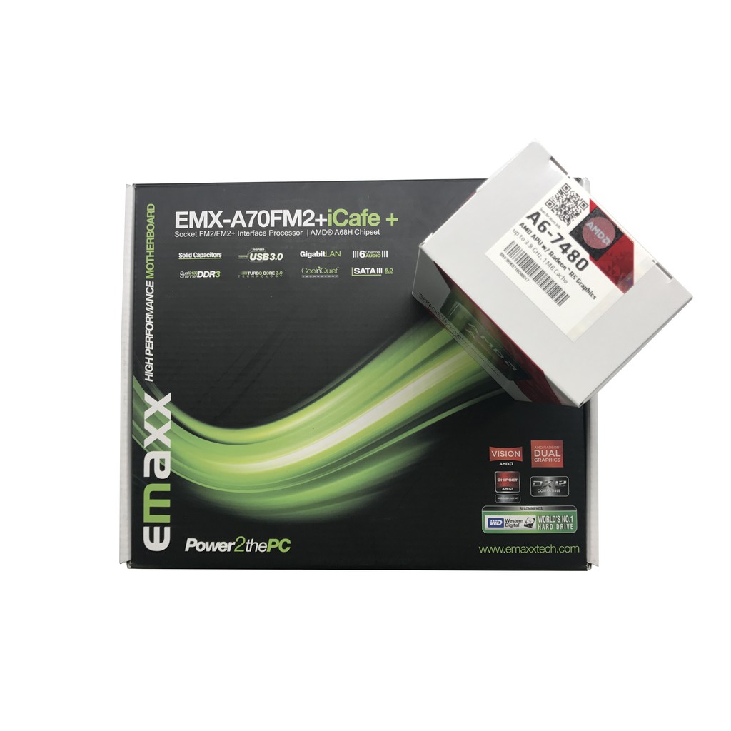 EMAXX EMX A70FM2 iCafe DDR3 FM2 Motherboard Bundle AMD A6 7480 A8 7680 Computer Gaming Shopee Philippines