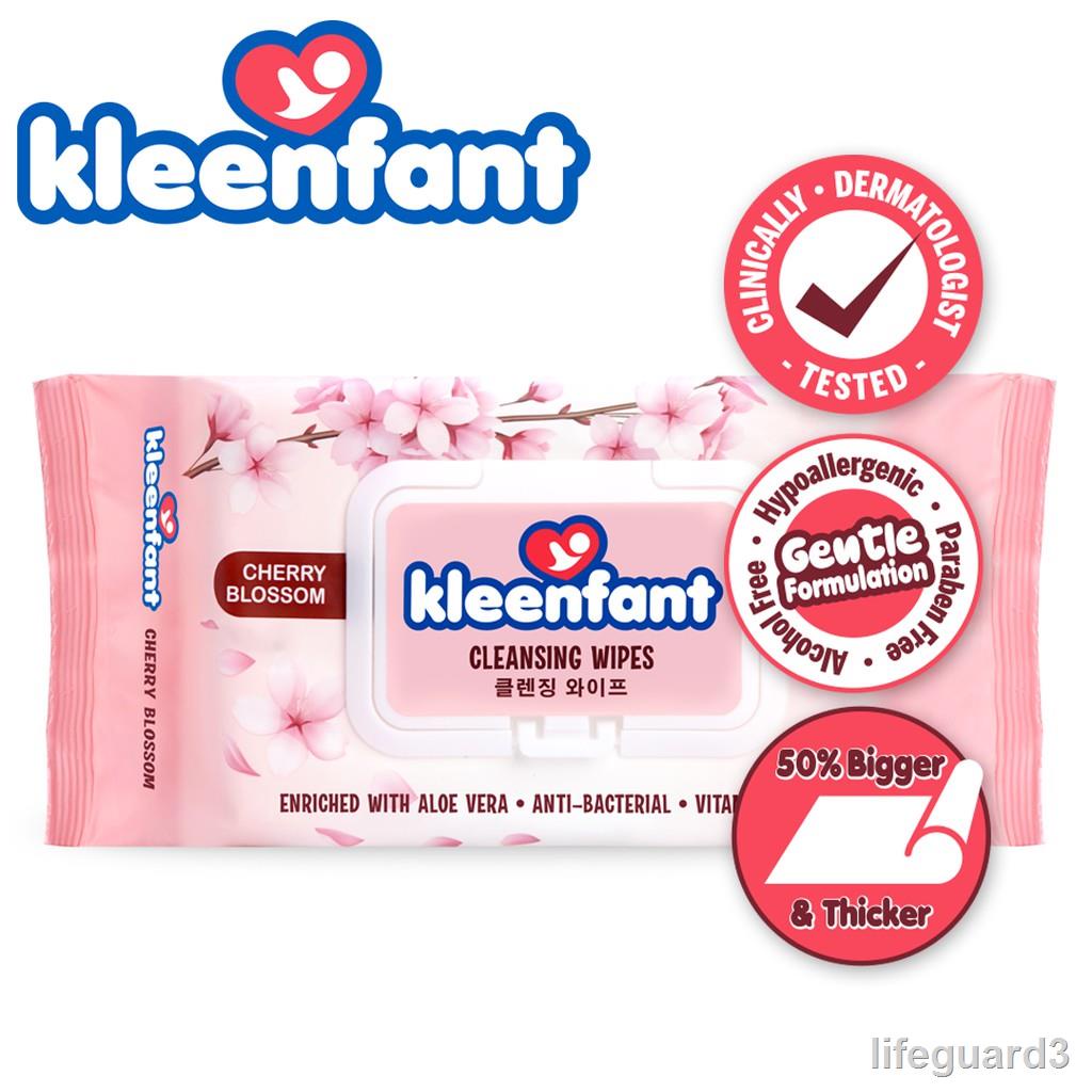 Kleenfant Cherry Blossom Scent Cleansing Wipes 95 sheets Pack of 10