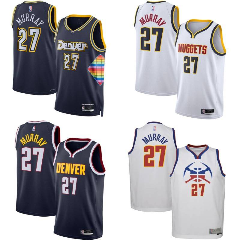 2022 NBA Jersey Denver Nuggets Murray Classic Jersey Sports Vest ...