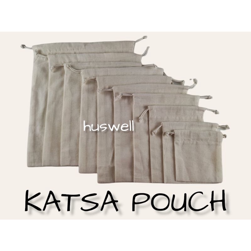 CANVAS and KATSA DRAWSTRING POUCH | Shopee Philippines