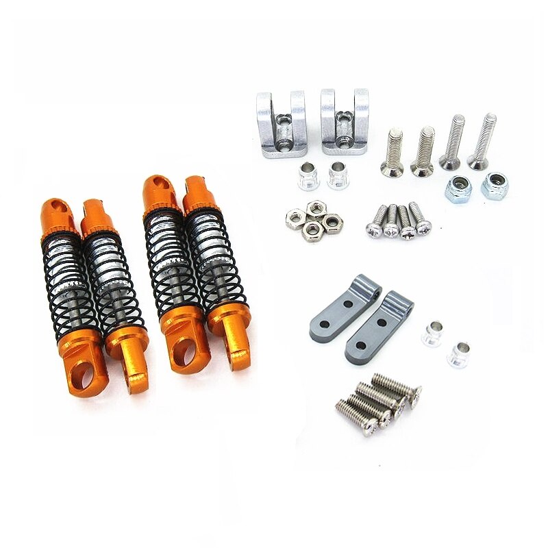 For WPL D12 RC Truck Car Upgrades Parts Metal Front Rear Shock Absorber ...